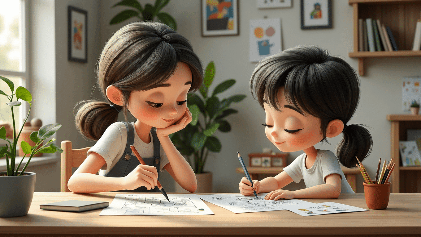 niños haciendo actividades